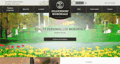 Desktop Screenshot of hilgendorfmemorials.com